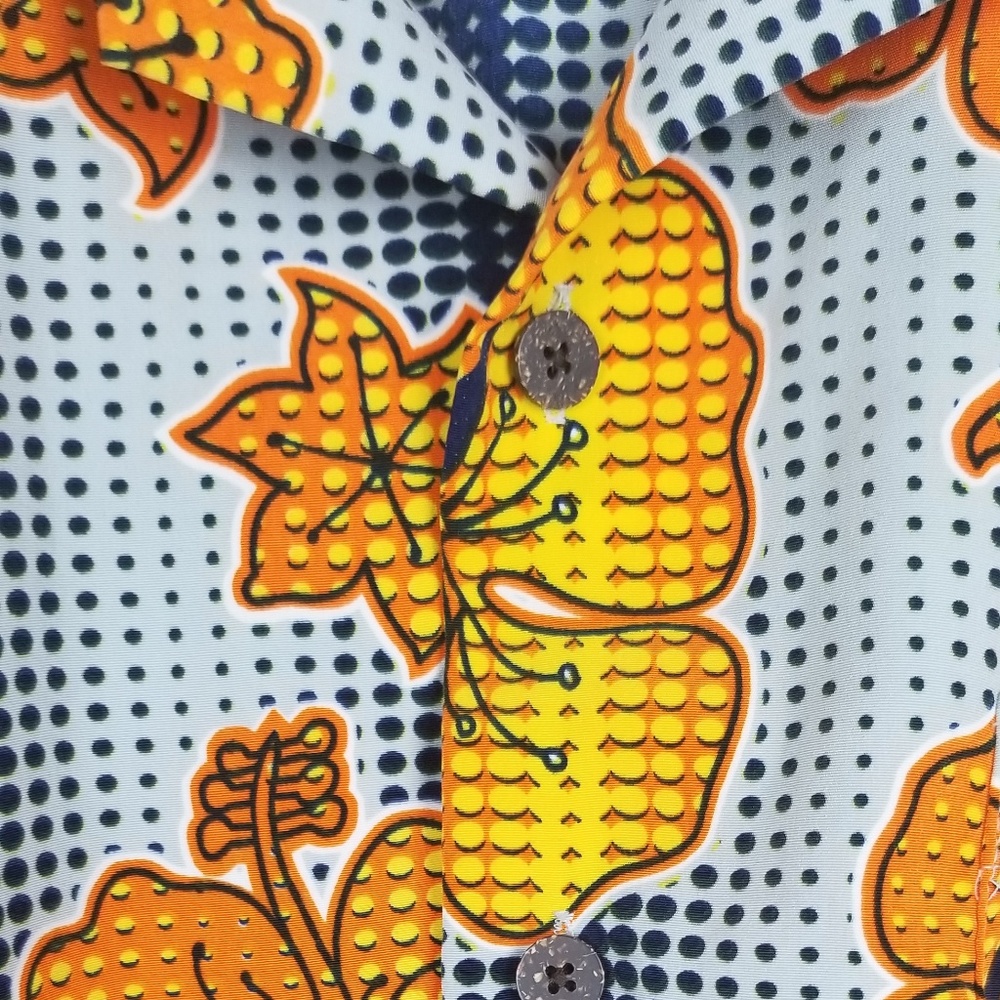 Hawaiian Flower Decibel Men Xl Shirt Top